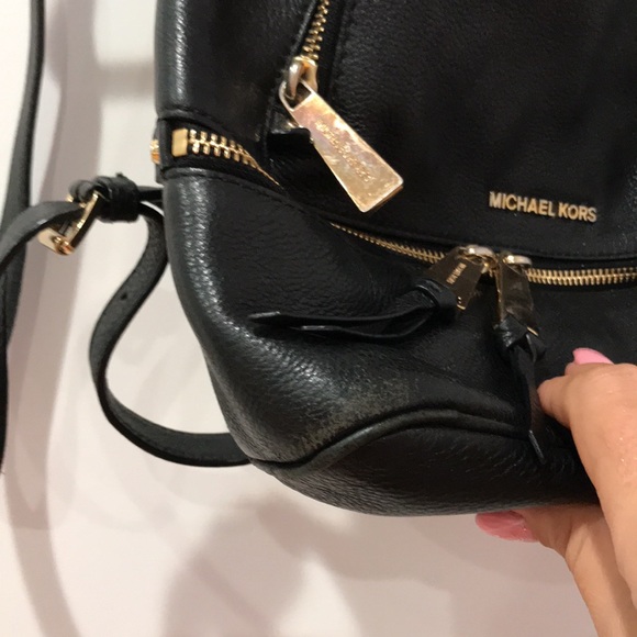 Michael Kors backpac with multiple pockets. Outside has some stains as pictured - Picture 4 of 15
